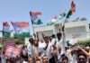पेयजल संकट पर कांग्रेस का हल्लाबोल, जलदाय विभाग का घेराव कर सौंपा ज्ञापन
