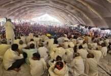 छठे दिन भी खण्डीप धरना स्थल पर डटे हजारों किसान