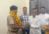 नवनियुक्त डीएसपी ओमप्रकाश मीणा का व्यापार संघ ने किया स्वागत