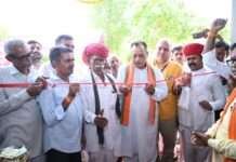 कैबिनेट मंत्री जोराराम कुमावत ने किया सहकारी गोदाम का लोकार्पण