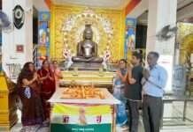 श्रुत पंचमी महोत्सव पर जिनवाणी माता की आराधना, भक्तामर दीपार्चना आयोजित