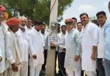 देवासियों की ढाणी में नए ट्यूबवेल का उद्घाटन