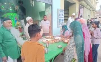 मेहंदी की रात श्रद्धा और अकीदत के साथ मनाई