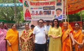एकादशी पर महिला मंडल ने 12 घंटे तक की निरंतर सेवा