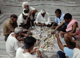कुरेडा माताजी मंदिर की दान पेटी में निकले ₹1.91 लाख