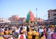 24 जुलाई को सायं 5:00 बजे श्री बृज निधि मंदिर से प्रारंभ होगी बहुदा (वापसी) रथ यात्रा