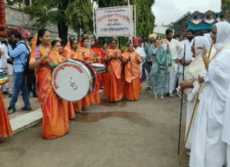 उन्हेल नागेश्वर जैन तीर्थ में चातुर्मास का शुभारंभ, साध्वी मंडल का भव्य मंगल प्रवेश