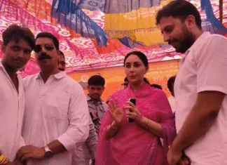 राजस्थान-यूपी बॉर्डर से निकली गुरु रविदास समरसता संकल्प कलश यात्रा