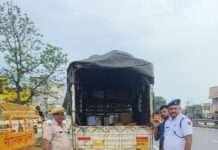 कोटपूतली में यातायात नियम तोड़ने वालों पर पुलिस की सख्ती
