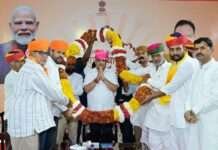 श्री ओम बन्ना मंदिर को भूमि आवंटन पर आभार समारोह