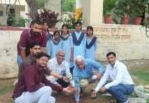 हरियालो राजस्थान अभियान के तहत विद्यालय में हुआ पौधरोपण