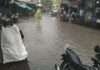 कठूमर में सुबह से झमाझम बारिश, मुख्य बाजार जलमग्न