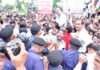 वाटर कैनन भी नहीं रोक पाया खाचरियावास का आक्रोश