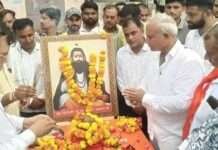 उनियारा पहुंचा संत रविदास जयंती वर्ष का रथ