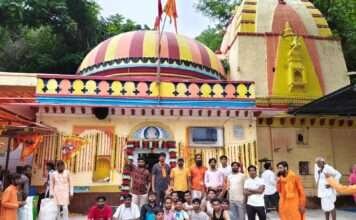 गंगधार में निकली दो डाक कावड़ यात्राएं, श्रद्धालुओं ने किया भव्य स्वागत