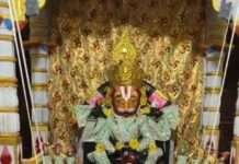 श्रावण में प्राचीन मंदिरों में सजा ठाकुर जी का हिंडोला