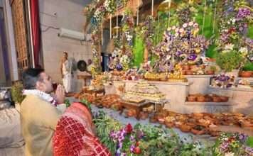 मुख्यमंत्री भजनलाल शर्मा ने श्रीकृष्ण जन्माष्टमी पर किए मंदिर दर्शन