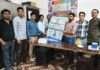 विश्व फार्मासिस्ट दिवस पर चौमहला CHC में पोस्टर विमोचन